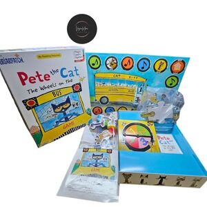 Pete the Cat The Wheels On The Bus Game Ages 3+ 2-4 Players Play'N Learn System